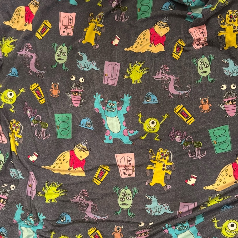 Little sleepies crib sheet monsters inc